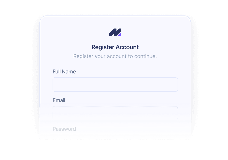 Register your account