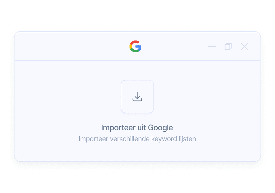 Track your keywords in three steps