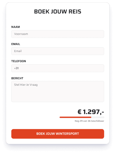 contact formulier voorbeeld