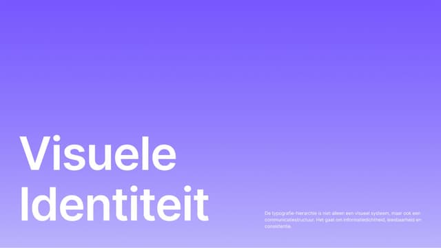 visuele identiteit voorbeeld